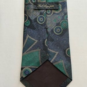 Mens Vintage Karl Lagerfeld Art Deco Tie